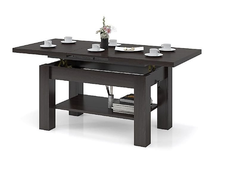 designimpex Couchtisch Couchtisch Astoria Weiß Hochglanz höhenverstellbar a günstig online kaufen