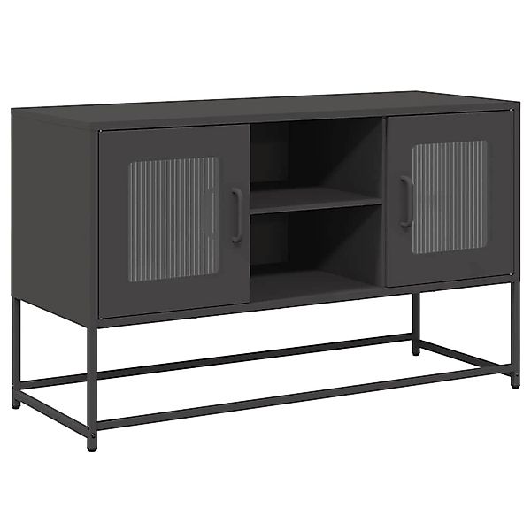 vidaXL TV-Schrank Schwarz 100,5x39x60,5 cm Stahl 853380 günstig online kaufen