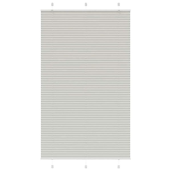 vidaXL Plissee Hellgrau 115x200 cm Stoffbreite 114,4 cm Polyester 4015367 günstig online kaufen