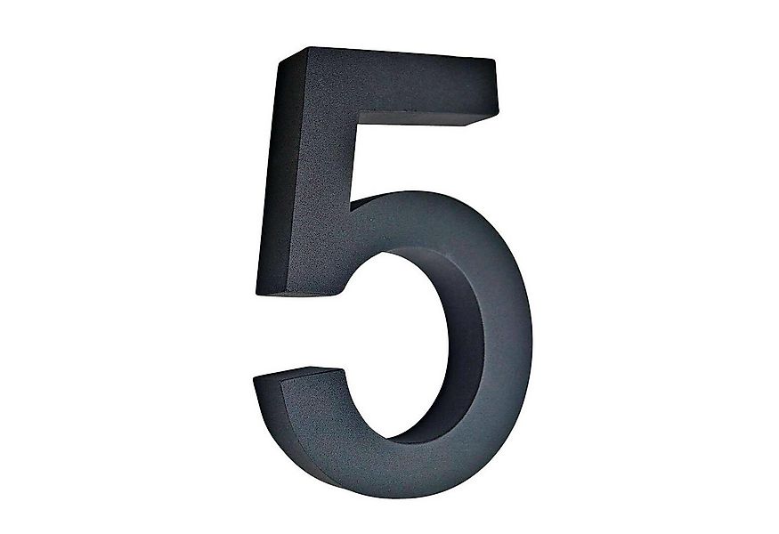 VOSSBACH Hausnummer Edelstahl Hausnummernschild Türnummer Schwarz, 3D Effek günstig online kaufen