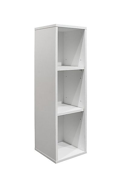 möbelando Regal Frieda, BxHxT: 25x89x25 cm, in weiß matt mit 2 Einlegeböden günstig online kaufen