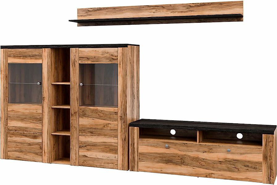 Home affaire Wohnwand "Larona, Wohnwand, Set 3 teilig,", (3 St.), Wohnzimme günstig online kaufen