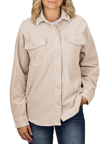 DENIMFY Outdoorjacke Damen Hemdbluse DFSophia Oversize günstig online kaufen