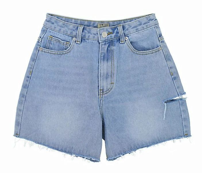 AFAZ New Trading UG Shorts Sommer-Jeans Shorts mit hoher Taille, gerader Pa günstig online kaufen