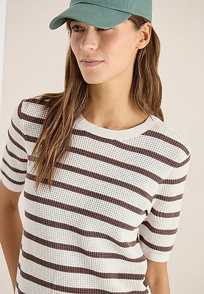 CECIL Kurzarmpullover aus reiner Baumwolle günstig online kaufen