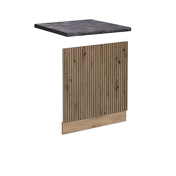 Vicco Frontblende R-Line Artisan-Eiche/Goldkraft Eiche 45 cm AP Anthrazit m günstig online kaufen