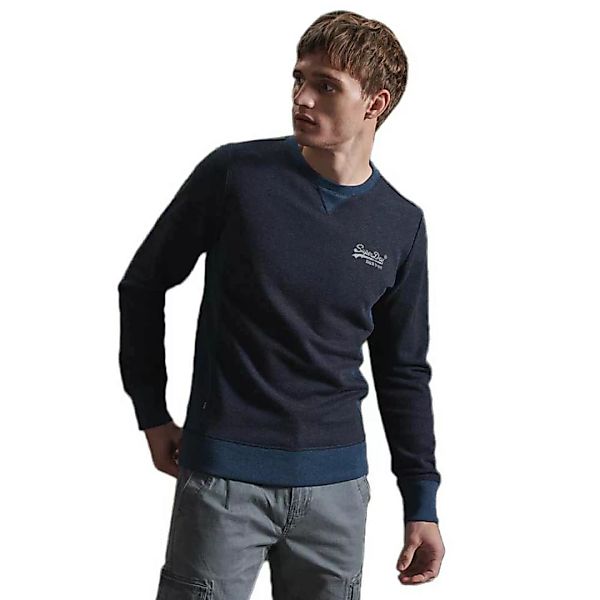 Superdry Orange Label Interest Crew Sweatshirt XS Midnight Blue Grit günstig online kaufen