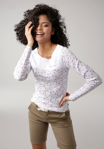 KangaROOS Langarmshirt Langarm, sehr figurbetont, aus Baumwolle günstig online kaufen