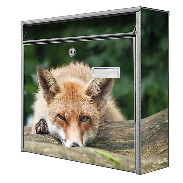 Banjado Briefkasten Silber 36.2x32.2x10cm Groß / Inkl. Montagematerial & 2 günstig online kaufen