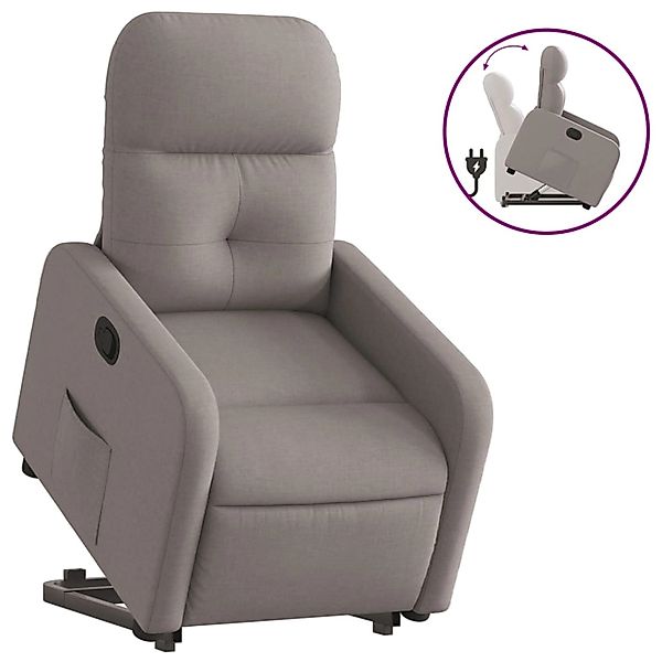 vidaXL Relaxsessel mit Aufstehhilfe Taupe Stoff Modell 25 günstig online kaufen