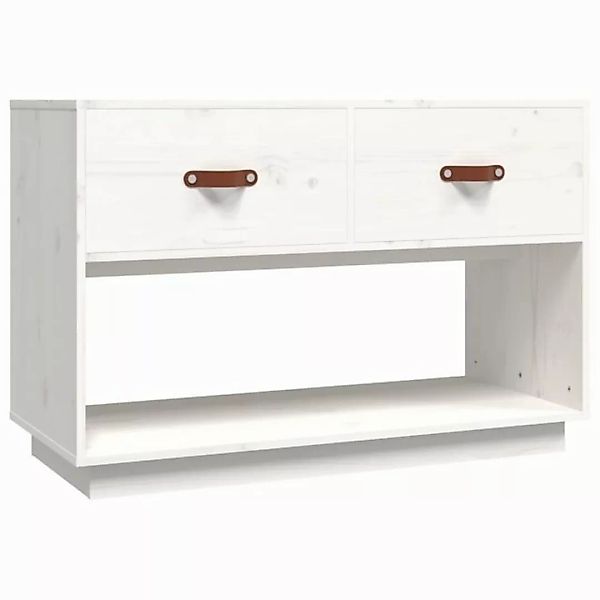 furnicato TV-Schrank Weiß 90x40x60 cm Massivholz Kiefer (1-St) günstig online kaufen