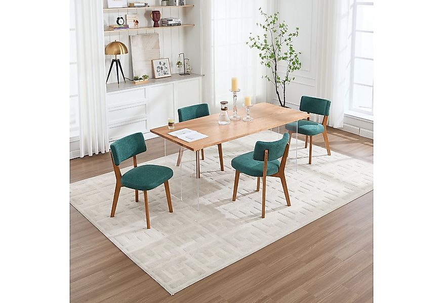 KLAM HOME Esszimmerstuhl Moderne Mid-Century-Stil Esszimmerstuhl Satz von 2 günstig online kaufen