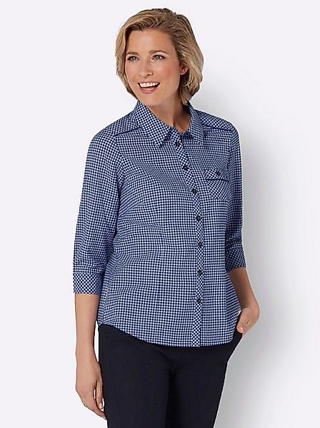 Sieh an! Klassische Bluse Karobluse günstig online kaufen