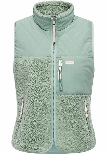 Ragwear Plüschweste "Junkin Bonded", warme Damen Weste aus Materialmix mit günstig online kaufen