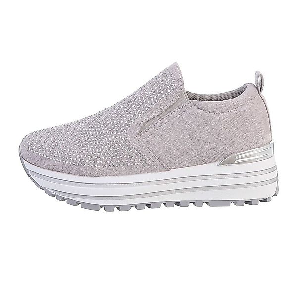 Ital-Design Damen Low-Top Freizeit Sneaker Keilabsatz/Wedge günstig online kaufen