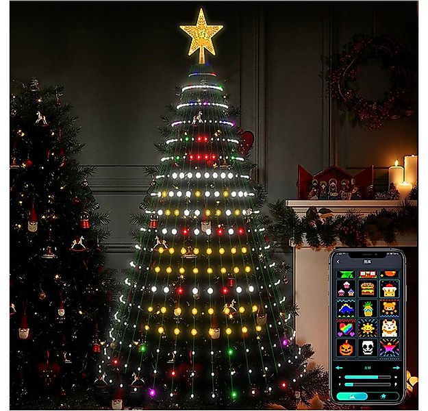PRIISF Künstlicher Weihnachtsbaum LED Weihnachtsbaum Baummantel RGB Lichter günstig online kaufen