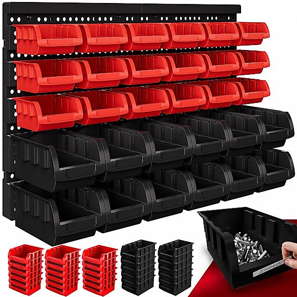 monzana Wandregal, Stapelboxen 32 tlg Box günstig online kaufen