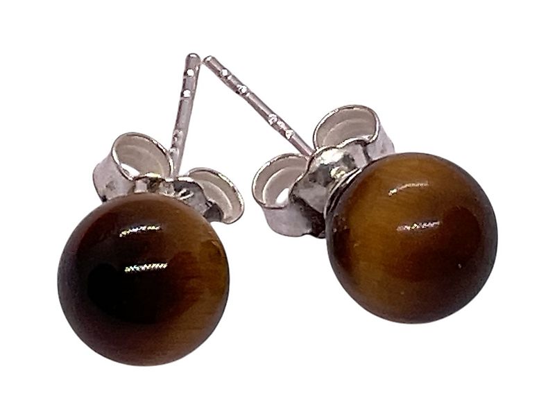 Steinfixx® Paar Ohrstecker Ein Paar 925 Silber Edelstein Perlen Ohrringe - günstig online kaufen