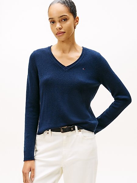 Tommy Hilfiger Strickpullover SOFT WOOL V-NK günstig online kaufen