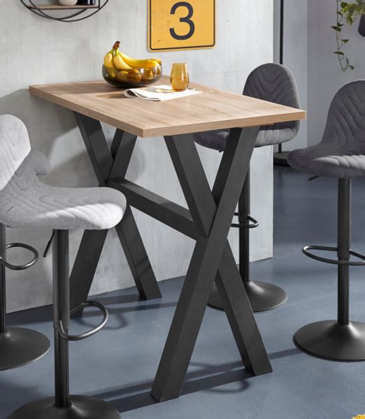 Mäusbacher Bartisch Gestell in X-Form (Breite 120, 140 oder 160 cm) günstig online kaufen