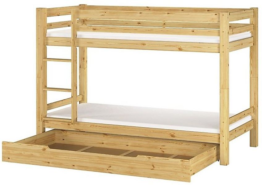 ERST-HOLZ Etagenbett Stockbett 90 x 200 Kiefer Massiv Rollrost Matratzen u. günstig online kaufen