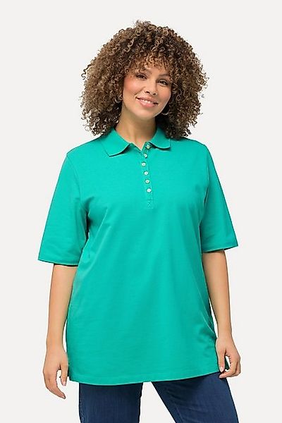 Ulla Popken T-Shirt Poloshirt Piqué Polokragen günstig online kaufen