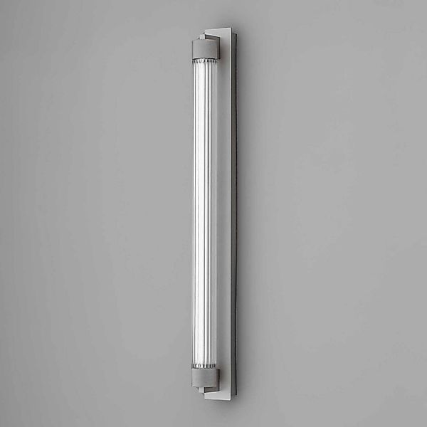 OLEV LED-Wandlampe CHARMER, titan, Metall/Glas, 2.700 K IP44 günstig online kaufen