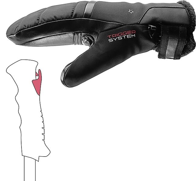 Leki Skihandschuhe Leki Snowfox 3D Lady Mitten Damen Skihandschuhe Fäustlin günstig online kaufen