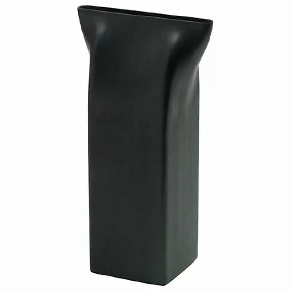 Vase Pinch metall schwarz - Alessi - Schwarz günstig online kaufen