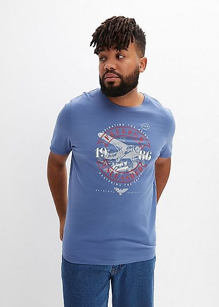 bonprix T-Shirt Regular Fit, Kurzarm, mit Frontprint, Rundhalsausschnitt günstig online kaufen
