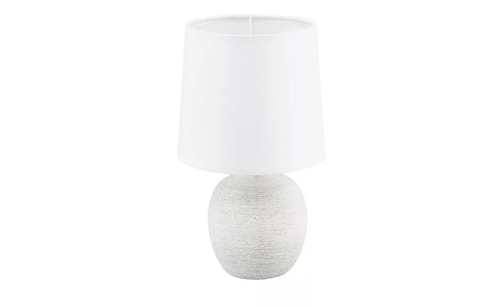 KHG Tischleuchte, 1-flammig, Keramik weiß - weiß - 27 cm - Lampen & Leuchte günstig online kaufen