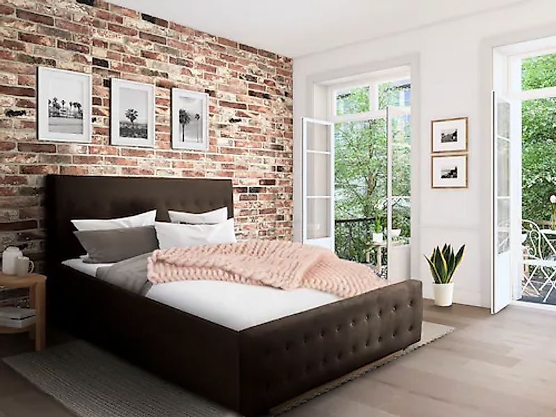 Home affaire Polsterbett "Vaine" in 5 Breiten, auch in Länge 220 cm, incl. günstig online kaufen
