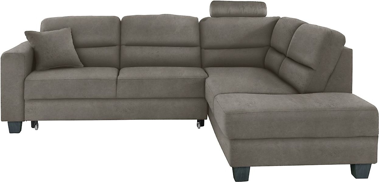 TRENDMANUFAKTUR Ecksofa »Chamber, zeitlos und modern, hoher Sitzkomfort, L- günstig online kaufen