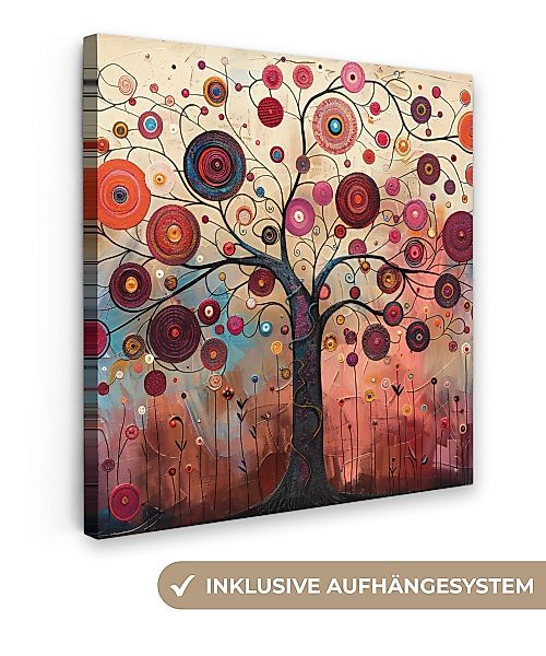 OneMillionCanvasses® Leinwandbild Baum - Lila - günstig online kaufen