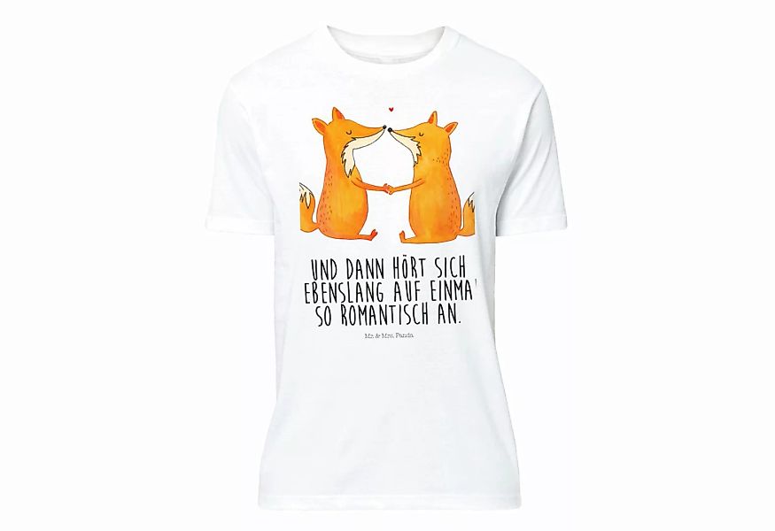 Mr. & Mrs. Panda T-Shirt Füchse Liebe - Weiß - Geschenk, Liebesbeweis, Dame günstig online kaufen