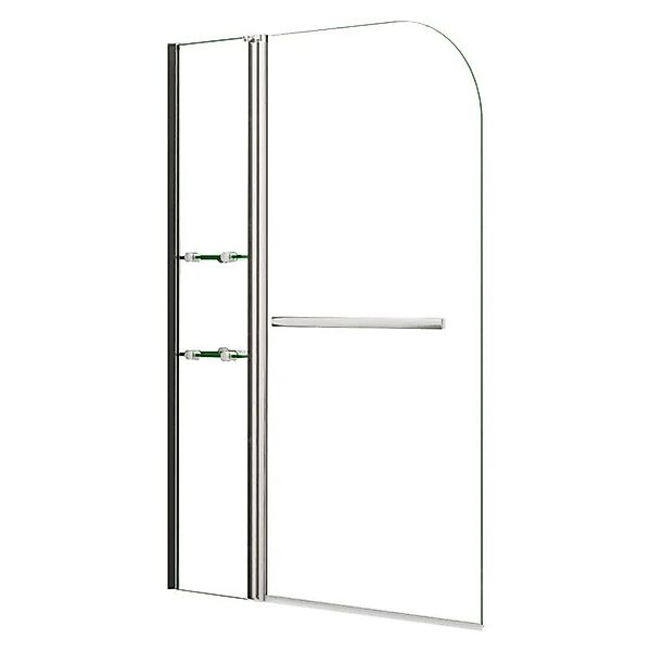 Duschparadies 120x140cm Badewanneaufsatz Drehen 180°Duschabtrennung 6mm Gla günstig online kaufen