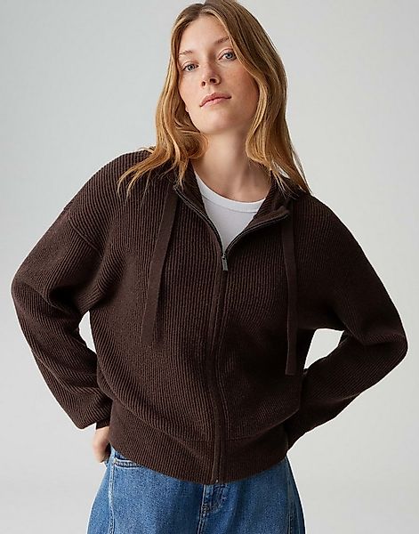 OPUS Strickjacke DESO Regular aus feinem Rippstrick lockere Passform, weich günstig online kaufen