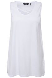 Ulla Popken Longtop Longtop Zierbänder A-Linie günstig online kaufen