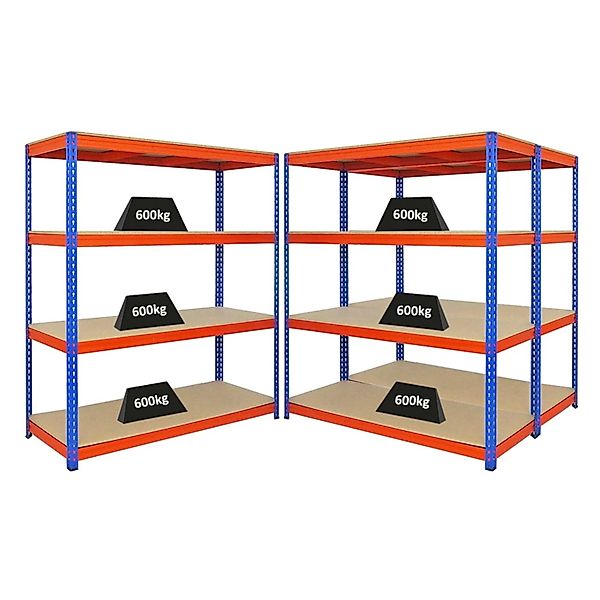 PROREGAL Mega Deal 3x Profi Schwerlastregal Bison HxBxT 180 x 160 x 60 cm 4 günstig online kaufen