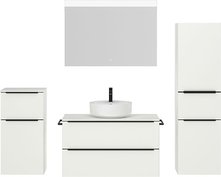 nobilia Badmöbel-Set "Alvene", (4 St., vormontiert, mit Soft-Close), inkl. günstig online kaufen