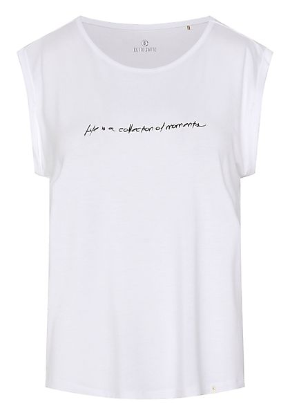 Detto Fatto Print-Shirt mit zartem Schriftzug günstig online kaufen