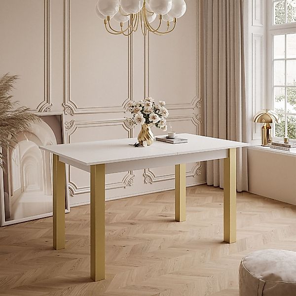 Lookway Esstisch ARTON GOLD ausziehbarer Tisch günstig online kaufen