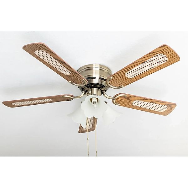 Pepeo Deckenventilator Deckenventilator Kisa Deluxe MA Eiche / Walnuss mit günstig online kaufen