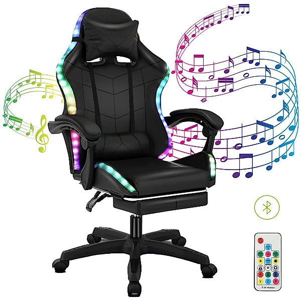 oyajia Gaming Chair Gaming-Stuhl mit LED, günstig online kaufen