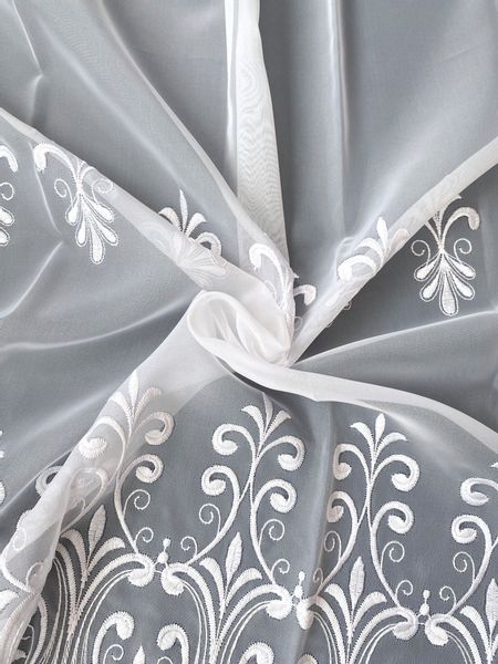 Weckbrodt Gardine "Heidelberg" Kräuselband 1 Stk. tlg. echte Stickerei, Voi günstig online kaufen