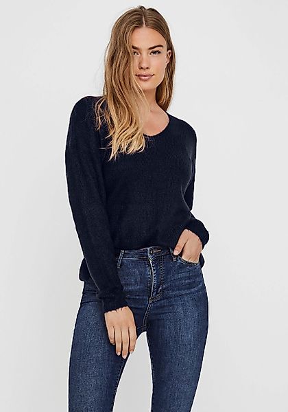 Vero Moda V-Ausschnitt-Pullover VMCREWLEFILE LS V-NECK günstig online kaufen