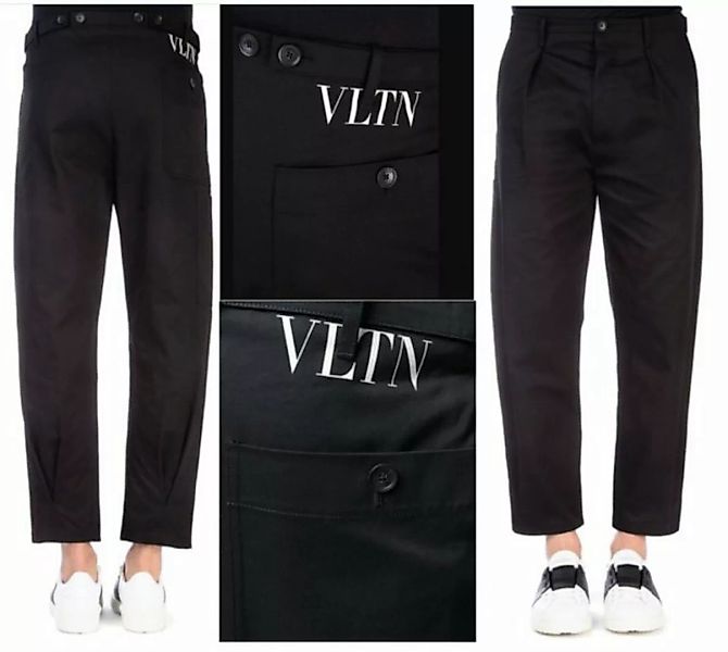 Valentino Loungehose VALENTINO VLTN Logo Made in Italy Trousers Chinos Pant günstig online kaufen