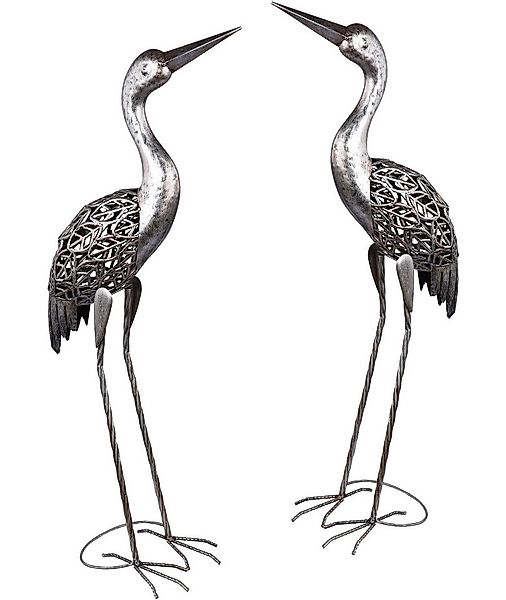 bmf-versand LED Solarleuchte Solarleuchte Garten Kranich 2er Set Deko Solar günstig online kaufen