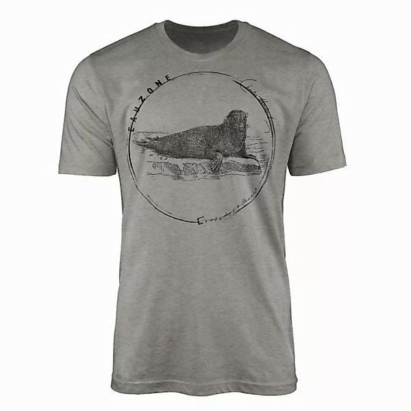 Sinus Art T-Shirt Evolution Herren T-Shirt See-Elefant günstig online kaufen