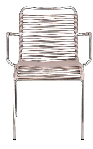 Fiam Stuhl Spaghetti aus Aluminium, Taupe günstig online kaufen